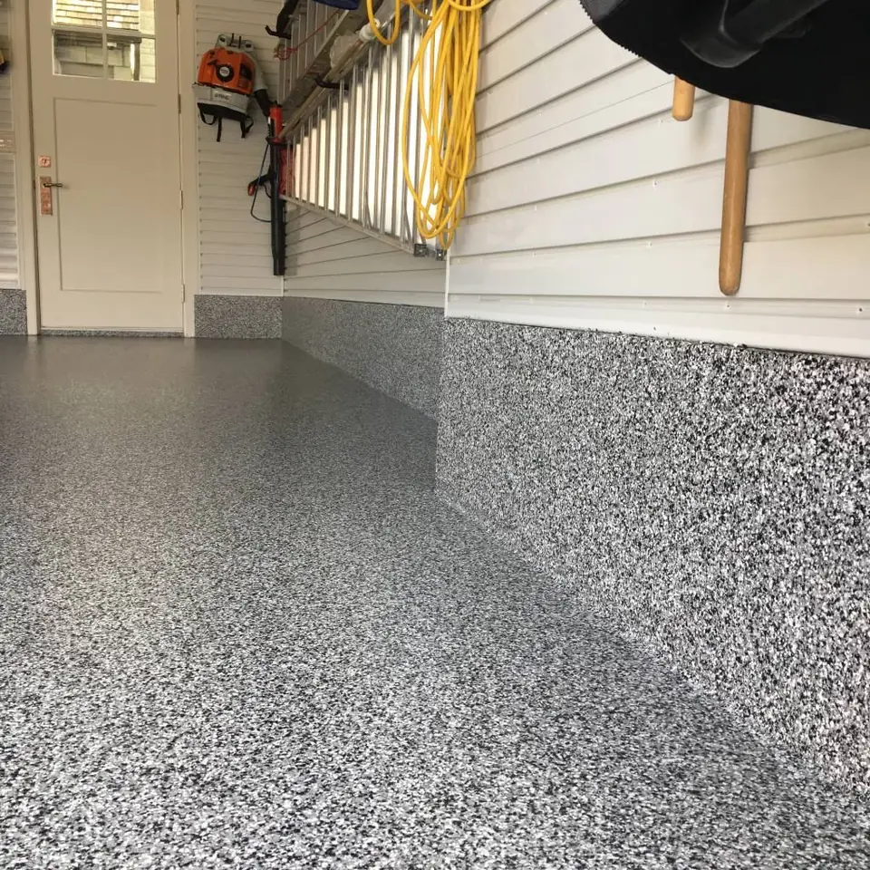 Flake epoxy floor
